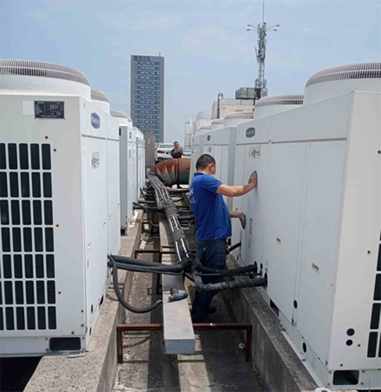 兴文中央空调制热和不制冷系统维修方法